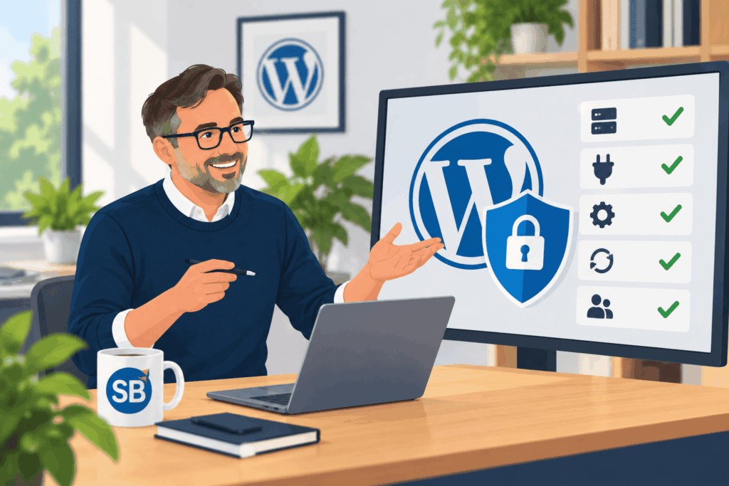 Prestataire qui explique comment sécuriser WordPress